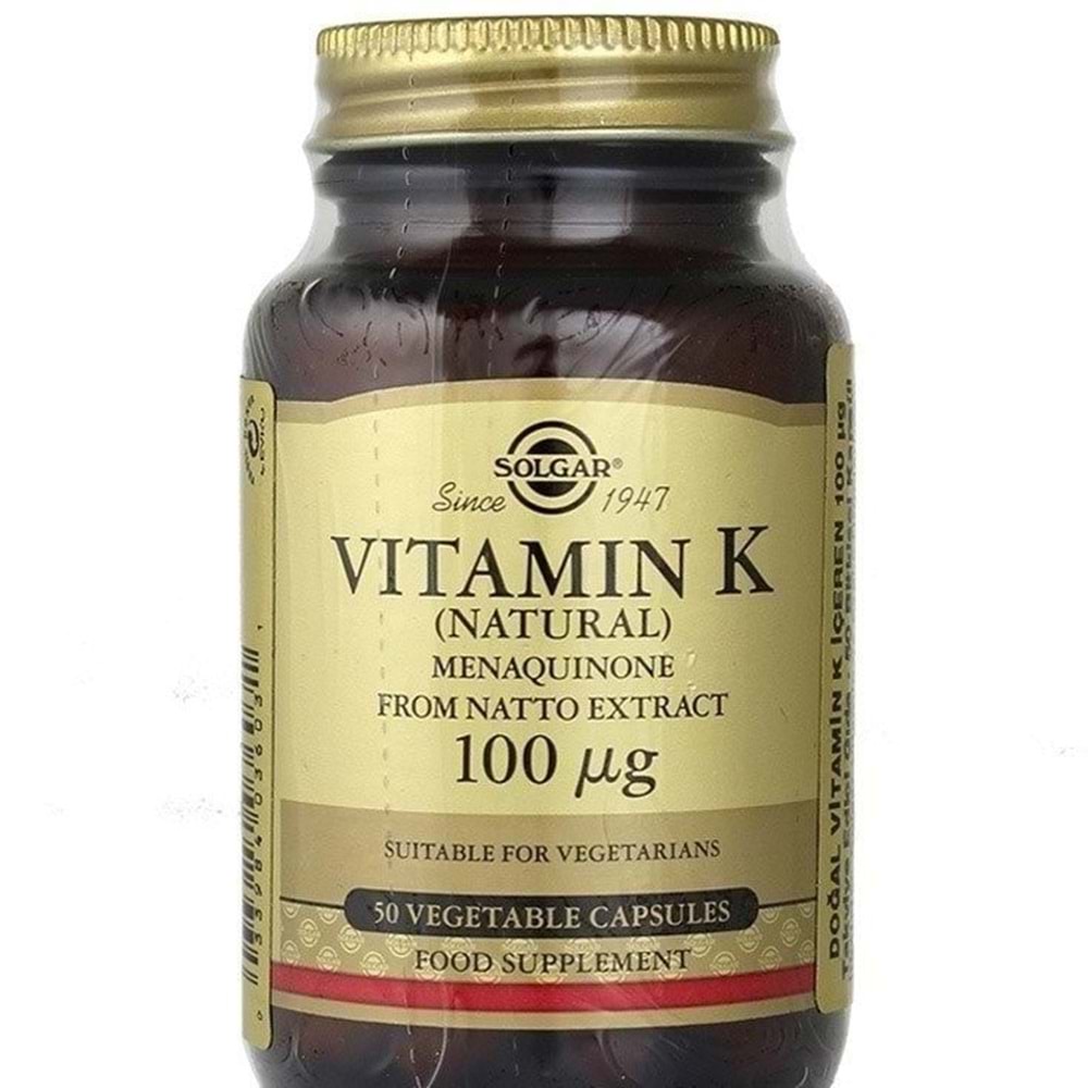 Solgar Vitamin K2 100 mcg 50 V-Kapsül