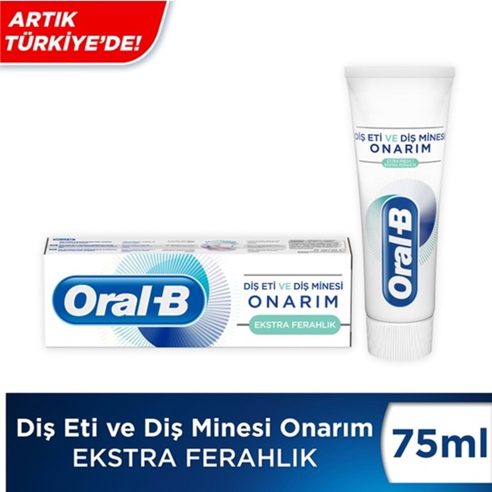 Oral-B 75 ml Diş Eti ve Diş Minesi Onarım Ekstra Ferahlık Diş Macunu