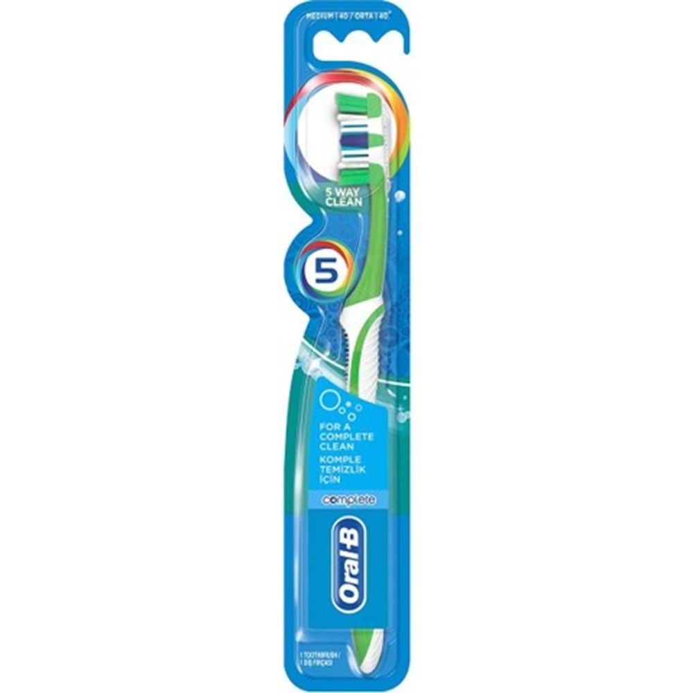 Oral-B Diş Fırçası Complete 5 Yönlü Temizlik 40 Orta