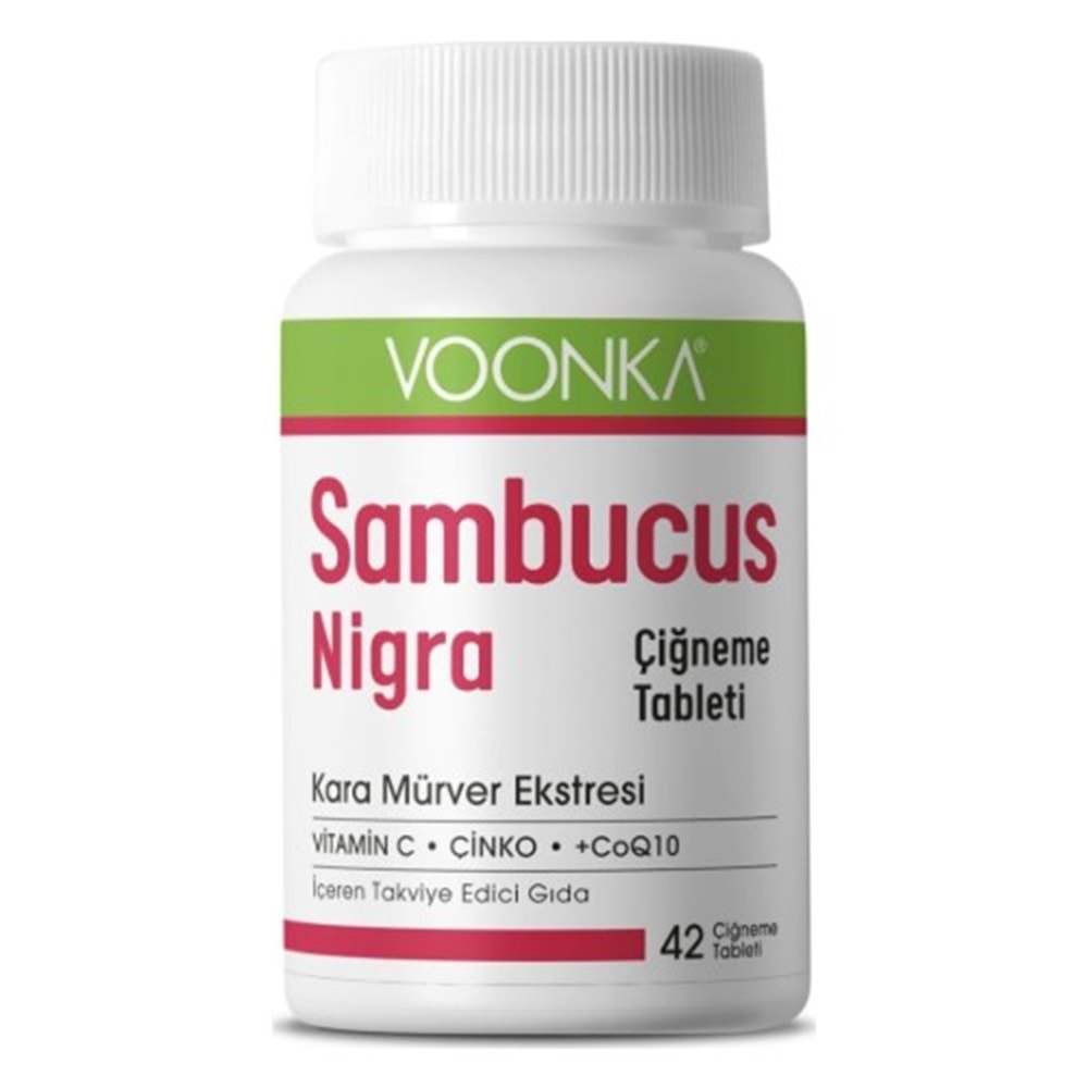 Voonka Sambucus Nigra 42 Çiğneme Tablet