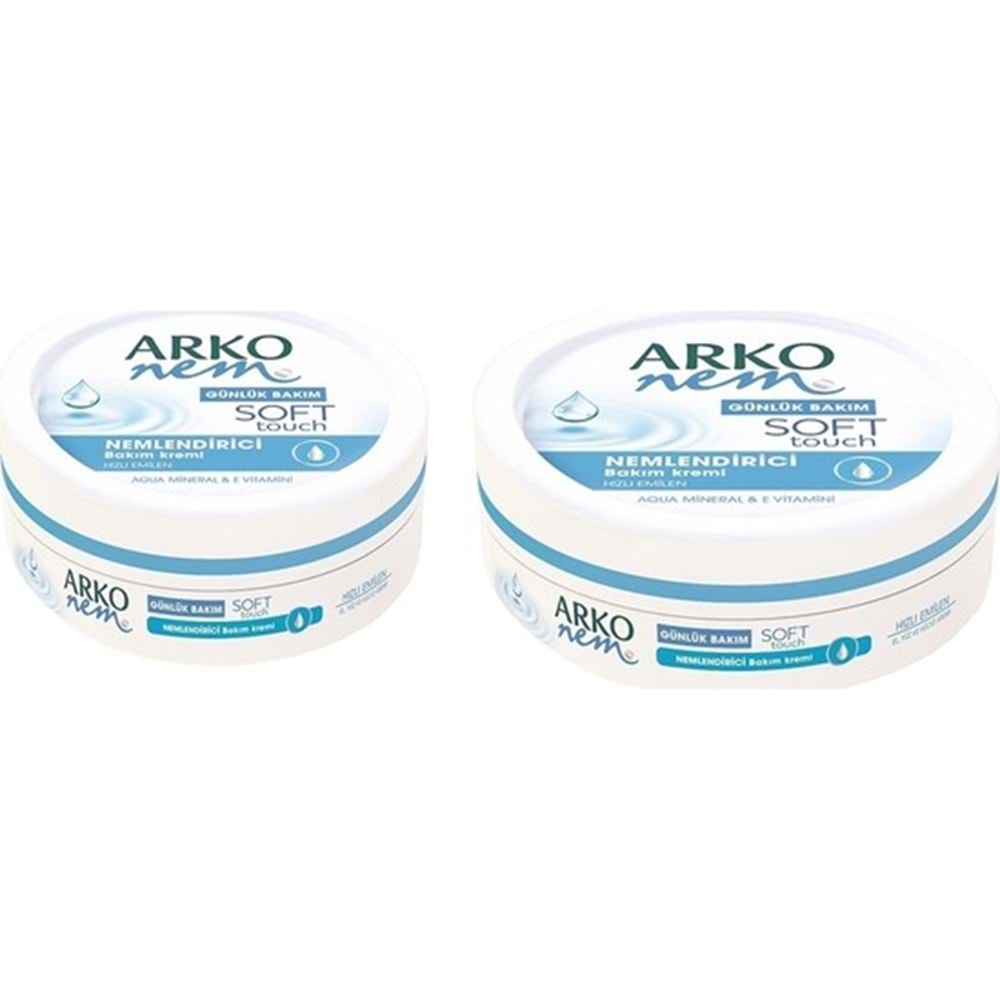 Arko Soft Touch Nemlendirici Bakım Kremi 100 ml 2 Li Paket