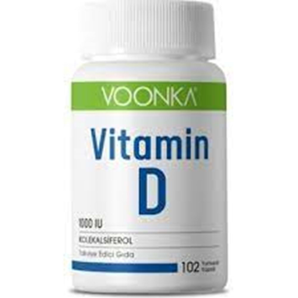 Voonka Vitamin D 1000IU 102 Yumuşak Kapsül