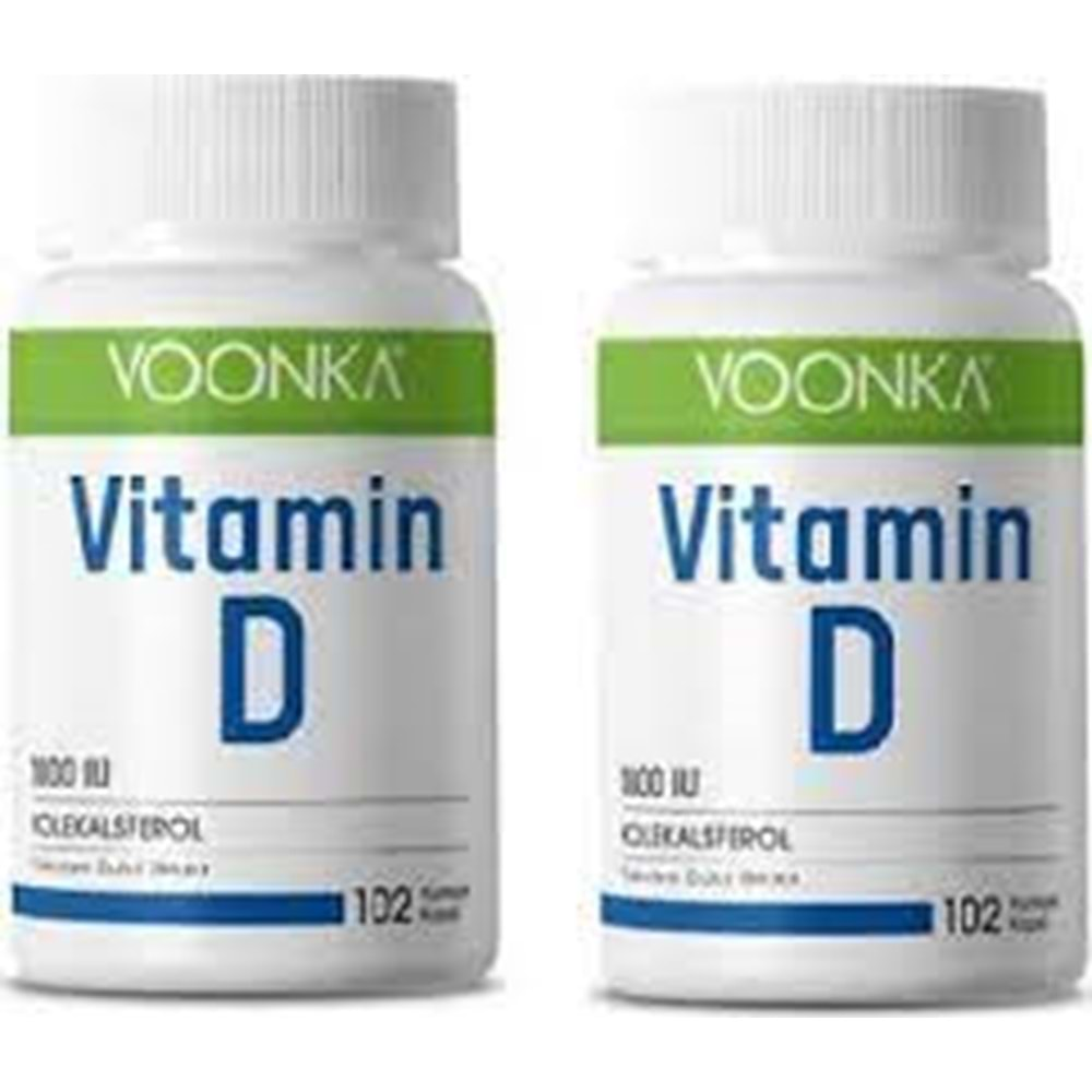 Voonka Vitamin D 102 Yumuşak Kapsül 2 Adet Avantaj Paketi