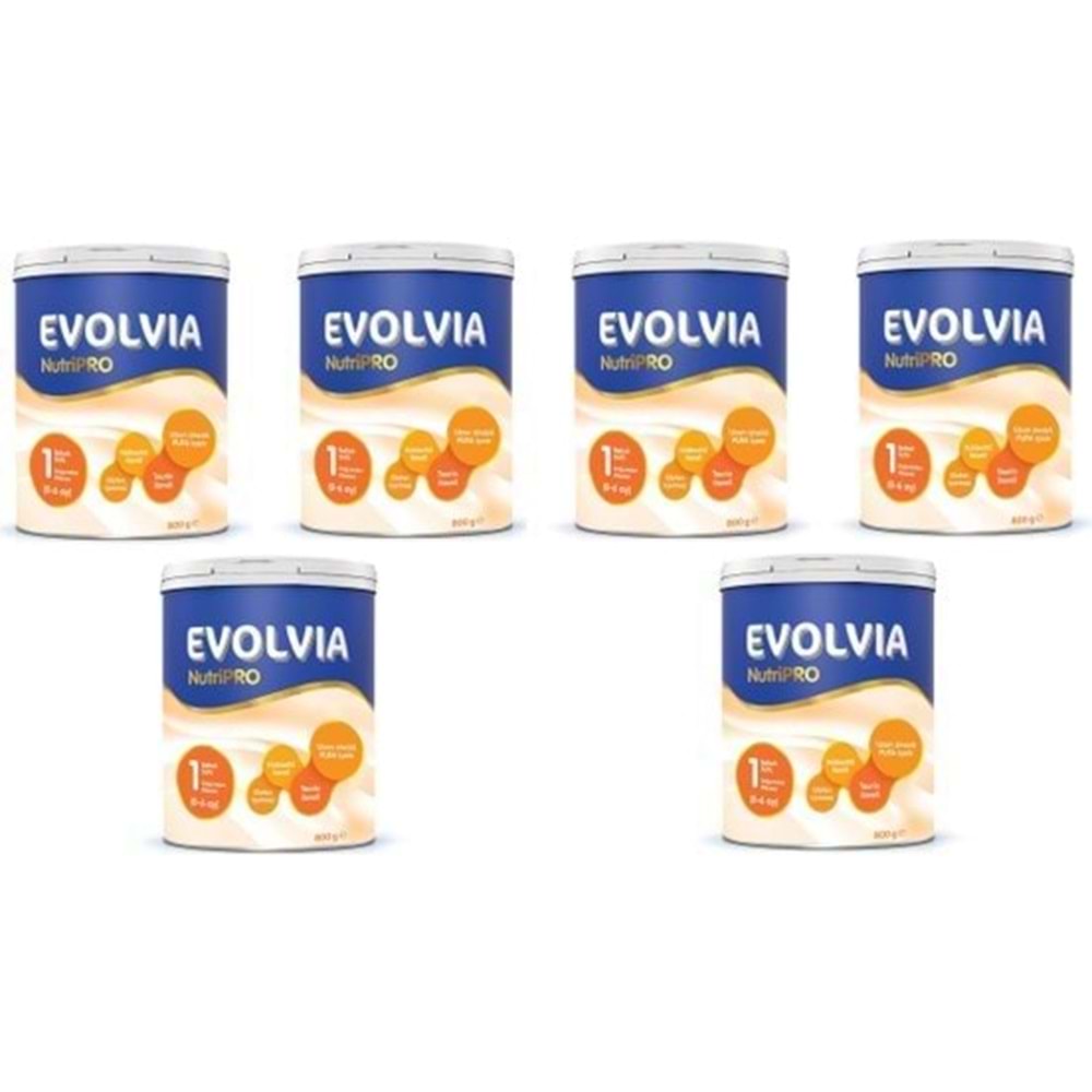 Evolvia NutriPRO 1 Bebek Sütü 800 gr - 6 lı