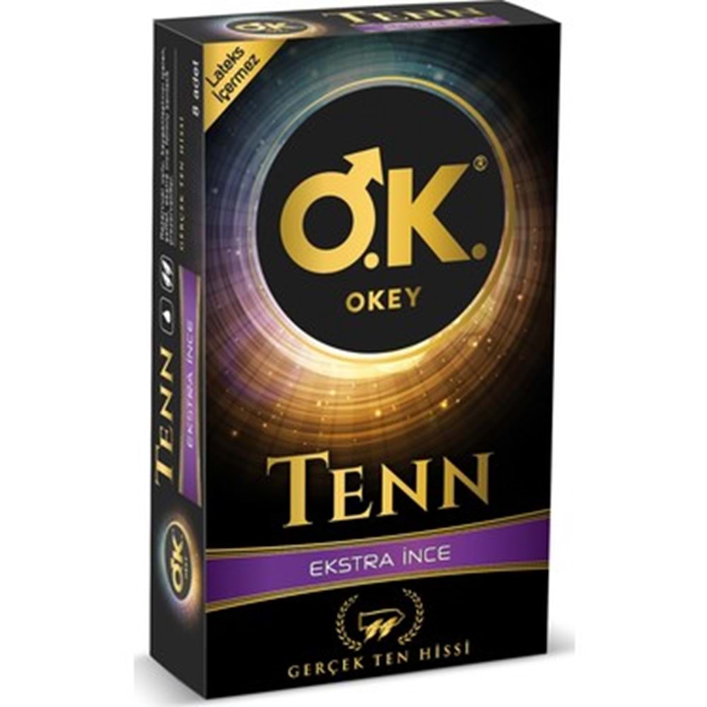 Okey Tenn Non-Lateks Ekstra İnce Prezervatif (Gerçek Ten Hissi)