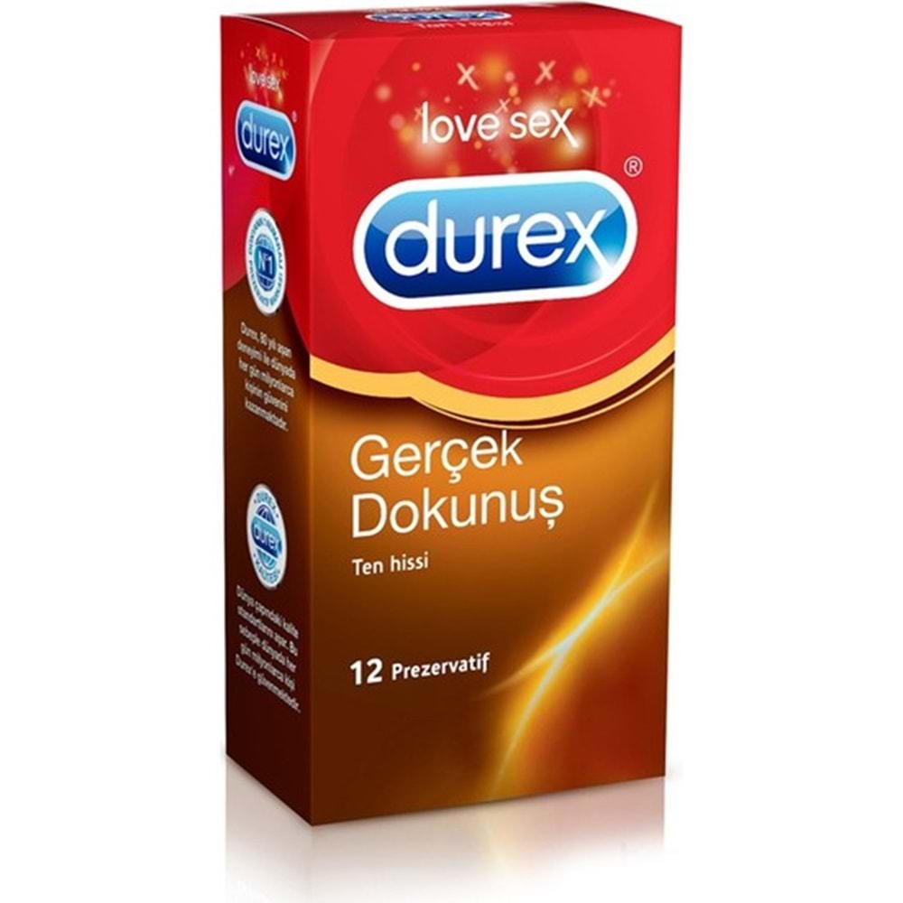 Durex Gerçek Dokunuş Prezervatif 12'Li