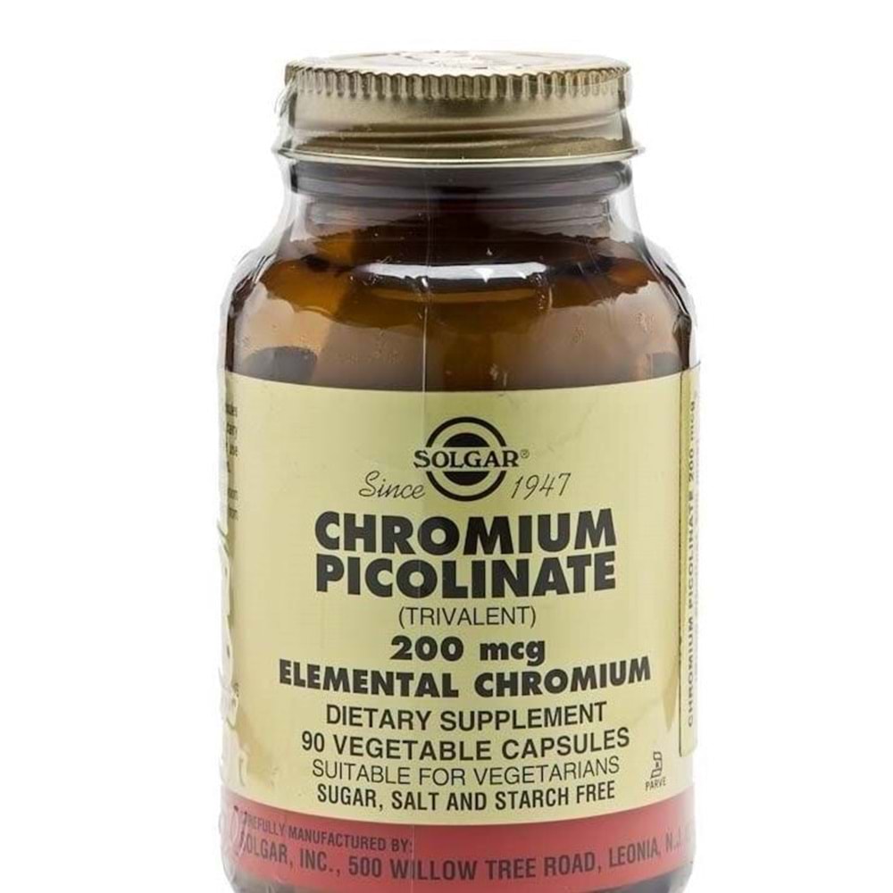 Solgar Chromium Picolinate 200Mcg 90 Kapsül