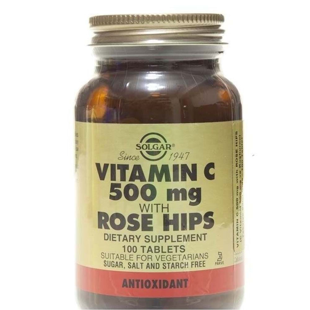 Solgar Vitamin C 500 Mg Rose Hips 100 Tablet