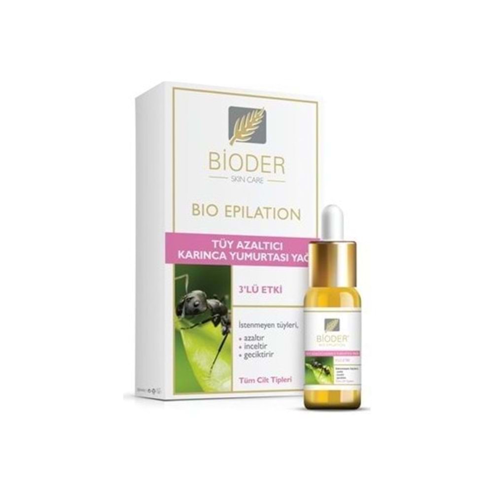 Bioder Tüy Azaltıcı Karınca Yumurtası Yağı 30 Ml
