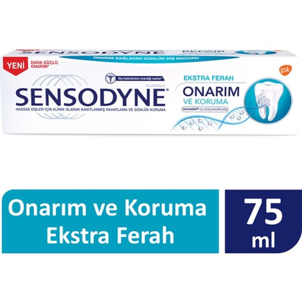 Sensodyne Onarim Ve Koruma Ekstra Ferahlik Diş Macunu 75Ml