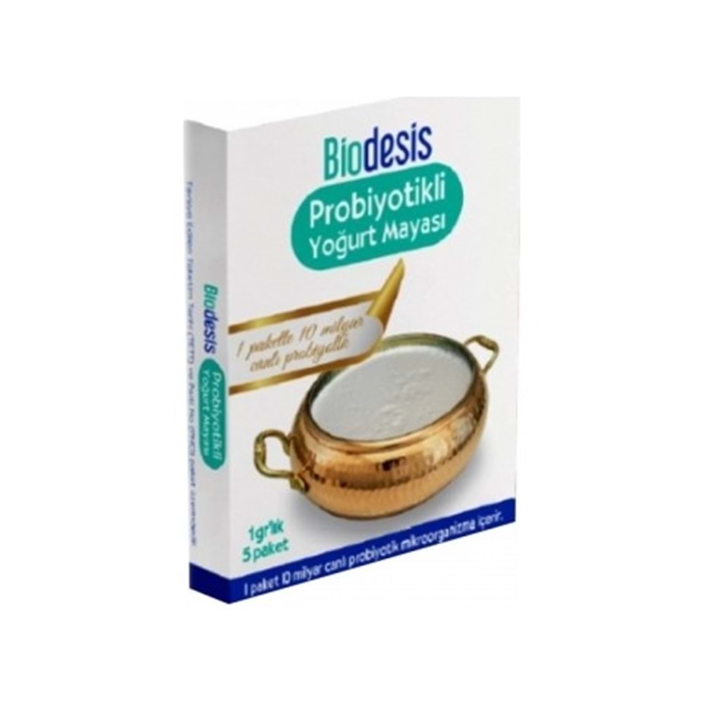 Biodesis Probiyotikli Yoğurt Mayası 1gr x 5 Adet