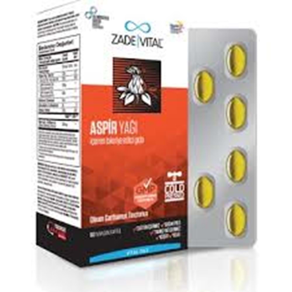 Zade Vital Aspir Yağı 600 Mg 60 Kapsül