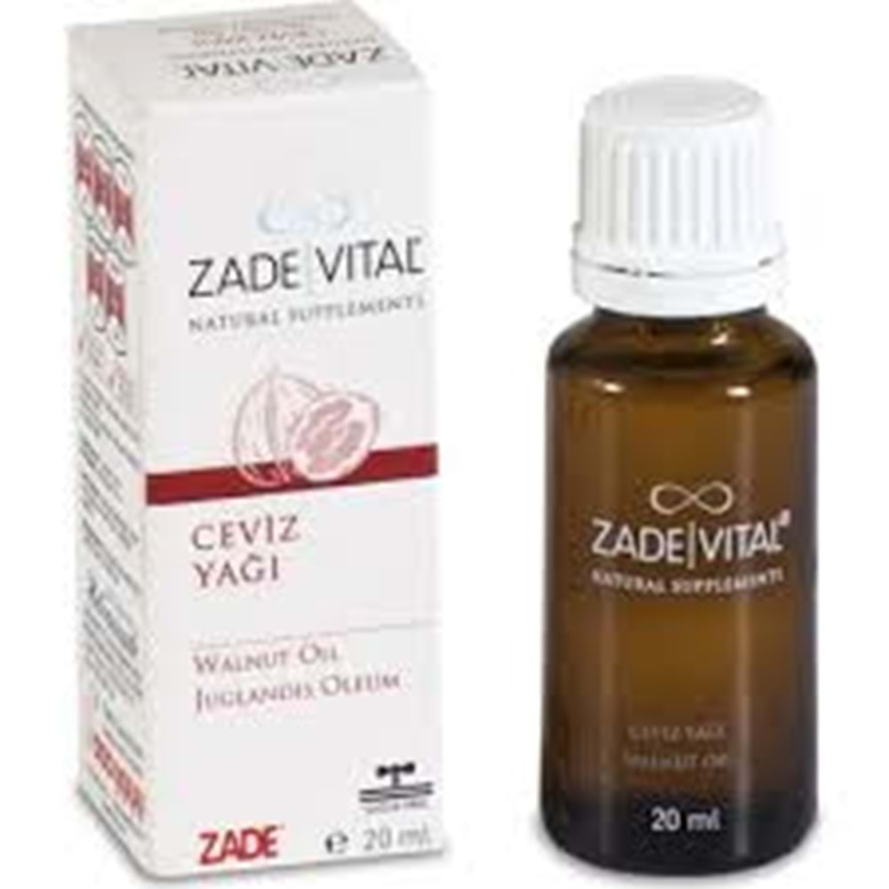 Zade Vital Ceviz Yağı 20 ml