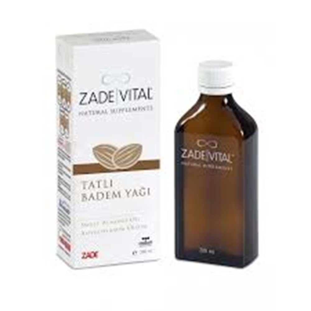 Zade Vital Tatlı Badem Yağı 200 ml