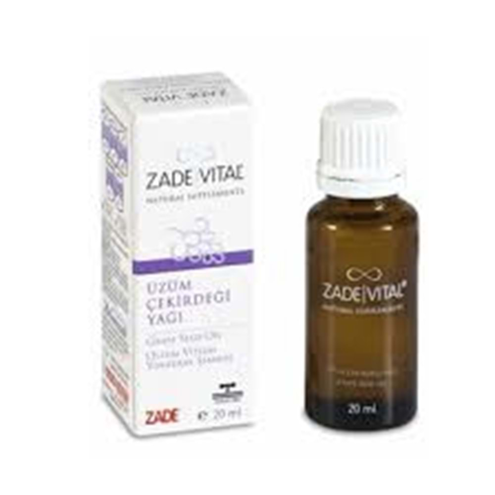 Zade Vital Üzüm Çekirdeği Yağı 20 ml