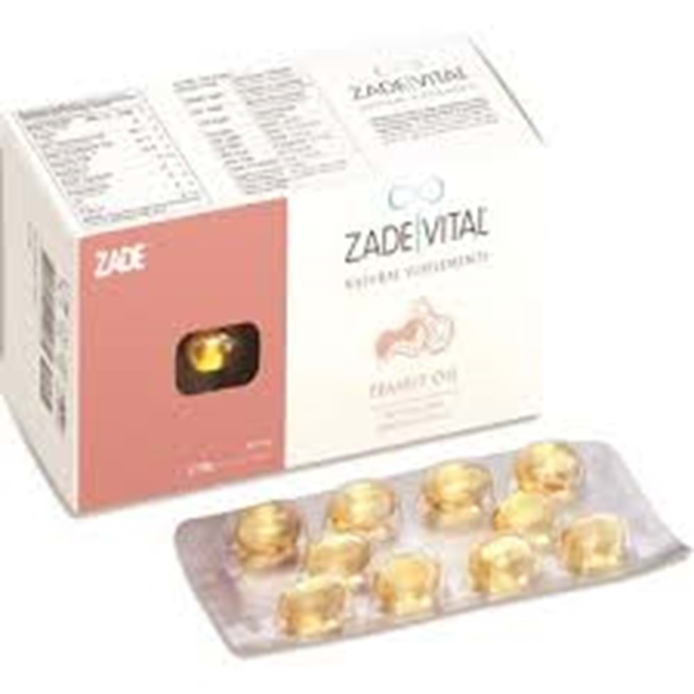 Zade Vital Yer Fıstıgı Yagı Blister 30 Kapsül