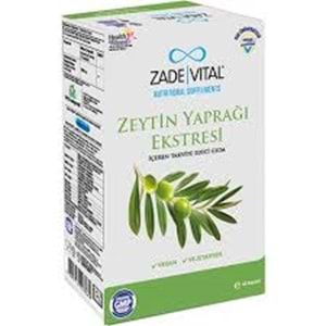 Zade Vital Zeytin Yapraği Ekstresi Takviye Edici Gıda 40 Kapsül