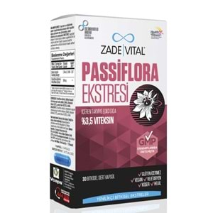 Zade Vital Passiflora Ekstresi 30 Bitkisel Kapsül