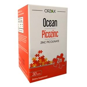 Orzax Ocean Picozinc Takviye Edici Gıda 30 Kapsül