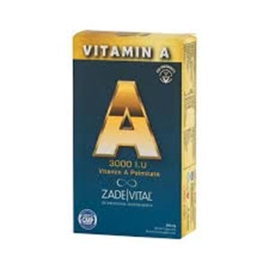 Zade Vital A Vitamini Blister 30 Kapsül