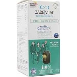 Zade Vital Omega 3 Fish Oil 50 Kapsül Premium Adults