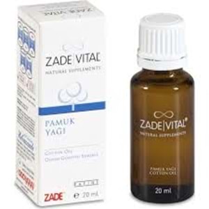 Zade Vital Pamuk Yağı 20 ml