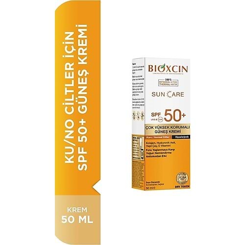 Bioxcin Sun Care Çok Yüksek Korumalı Kuru Ciltler Için Güneş Kremi 50 ml Spf 50+