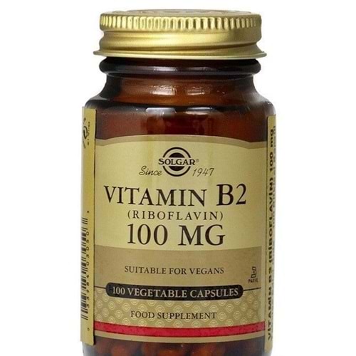 Solgar Vitamin B2 (Riboflavin) 100 mg 100 Tablet