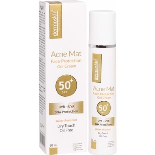 Dermoskin Acne Mat Face Protection Gel Cream Spf50