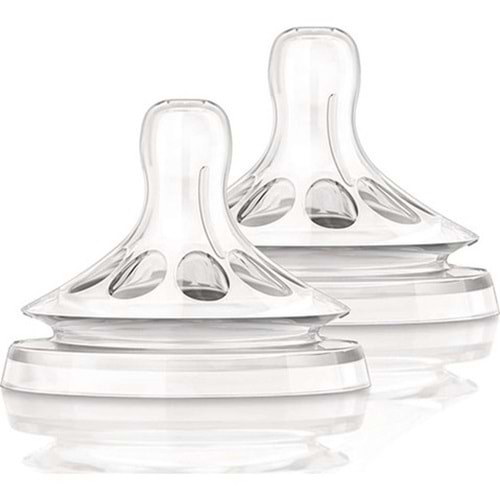 Philips Avent SCF653/27 Natural 2'li Biberon Emziği ( 3 Ay+) / 3 Delik