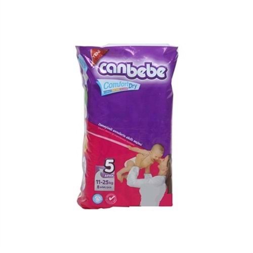 Canbebe Bebek Bezi Comfort Dry 5 Beden 8 Adet