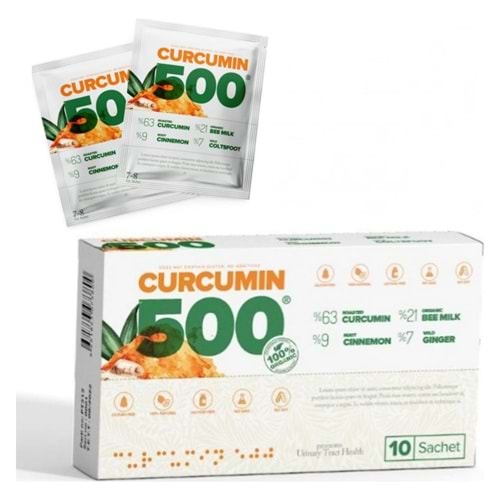 Patina Curcumin 500 Detox 10 Şase x 6 gr 10 Günlük Kullanım