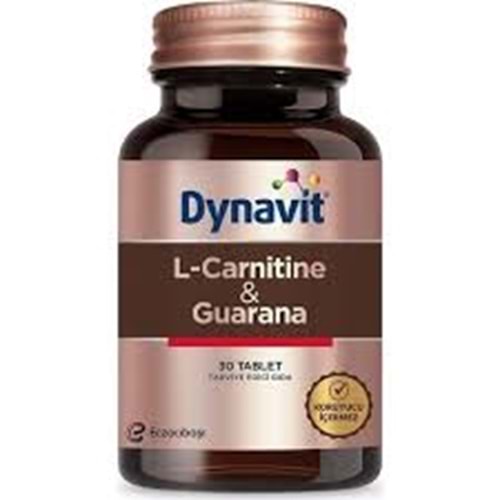 eczacıbaşı Dynavit L-Carnitine + Guarana 30 Tablet