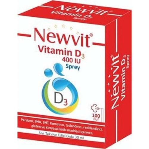 Newvit Vitamin D3 400 IU Sprey / Damla 30 ml