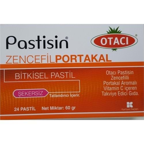 Otacı Pastisin Zencefil-Portakal 24 Pastil 60 gr