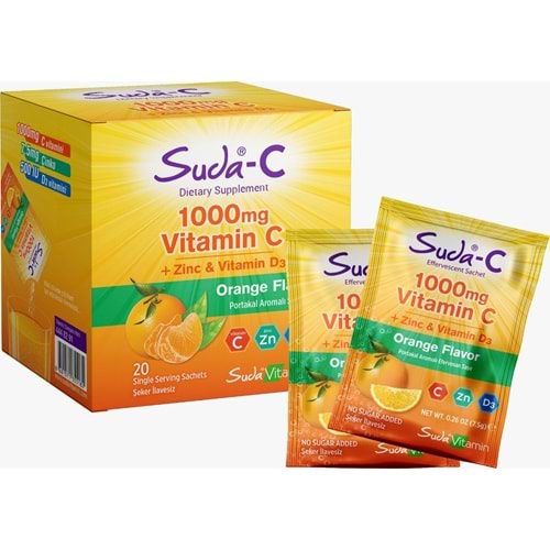 Suda Vitamin Suda-C Orange 20 Sachet