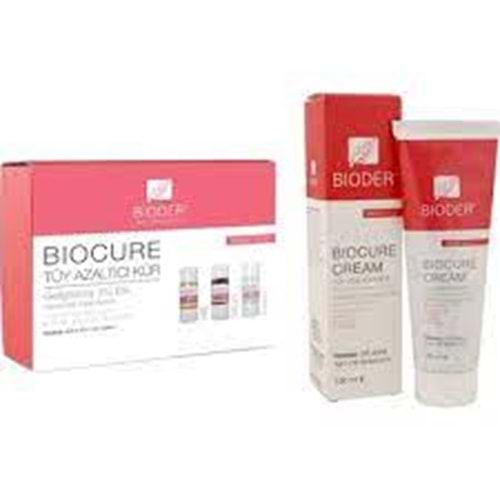 Bioder Biocure Tüy Azaltıcı Krem Vücut 130 ml + Vücut Tüy Azaltıcı Kür Set 3 x 10 ml