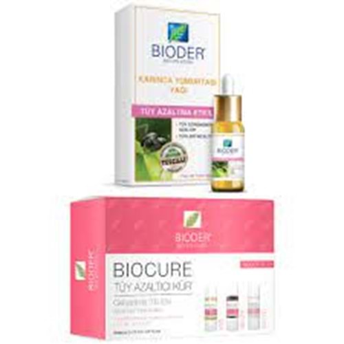 Bioder Tüy Azaltıcı Set-Karınca Yumurtası Yağı + Yüz Için Tüy Kür 3*10+ Yüz Için Tüy Azal 30ml