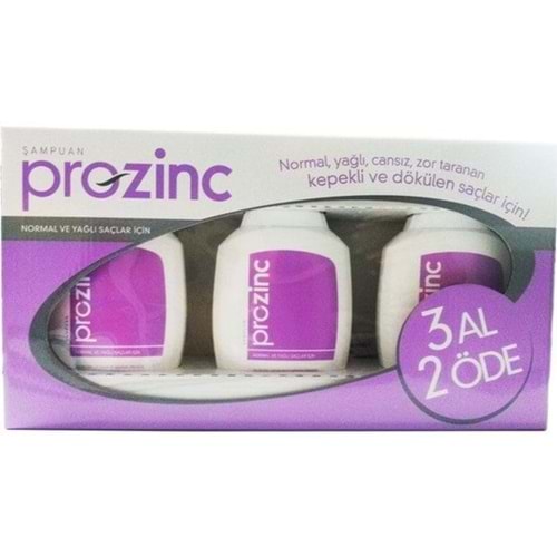 ProZinc Pyrithione Normal - Yağlı 300 ml 3 Al 2 Öde Şampuan