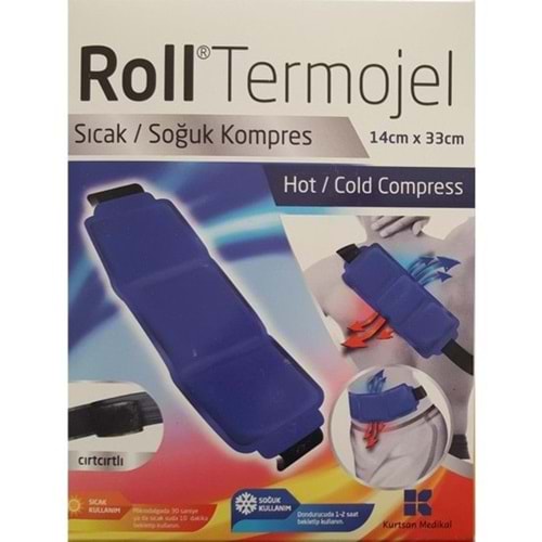 Roll Termojel Bel İçin Sıcak Soğuk Kompres Jel 14 X 33 Cm