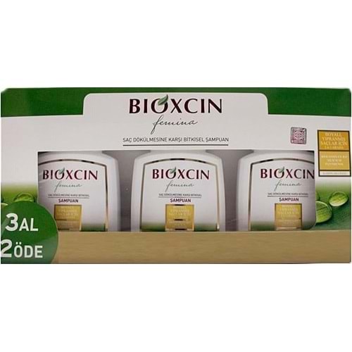 BIOXCIN Femina Şampuan 300 ml 3 AL 2 ÖDE - Boyalı ve Yıpranmış Saçlar