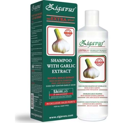 Zigavus Saç Dökülmesi Karşı Kokusuz Zigavus Sarımsaklı Plus Şampuan 450ml