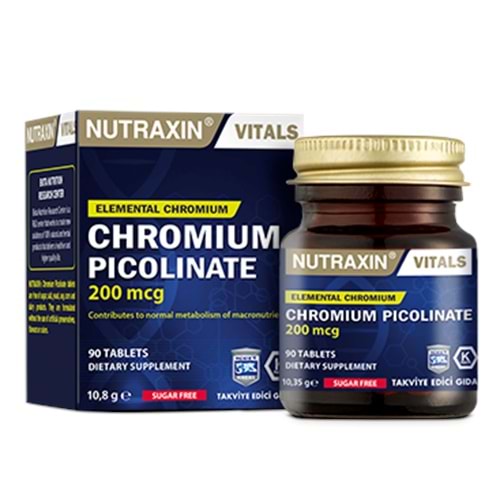 Nutraxin Chromium Picolinate 90 Bitkisel Kapsül