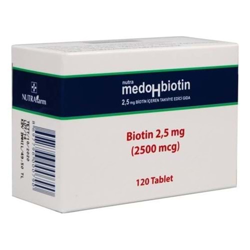 Dermoskin Medohbiotin Biotin 2,5 mg 120 Tablet