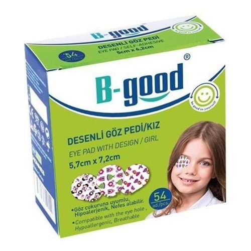 B-Good Desenli Göz Pedi 5,7cm x 7,2cm / Kız