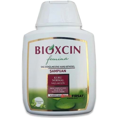 BIOXCIN FEMİNA KURU VE NORMAL SAÇLAR İÇİN KUTUSUZ ŞAMPUAN 300 ML