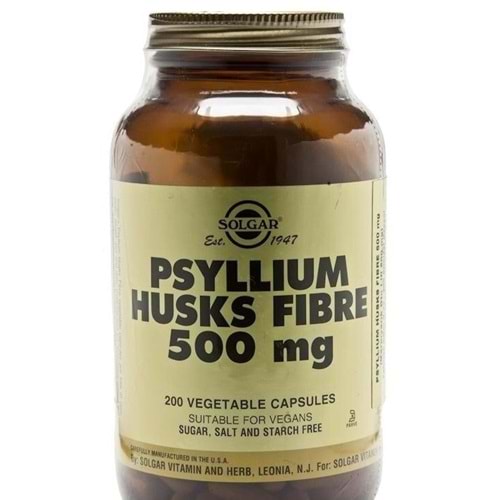 Solgar Psyllium Husks Fibre 500Mg 200 Kapsül