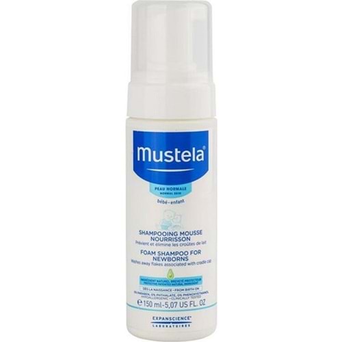 Mustela Foam Shampoo For Newborns - Yenidoğan Köpük Şampuanı 150Ml