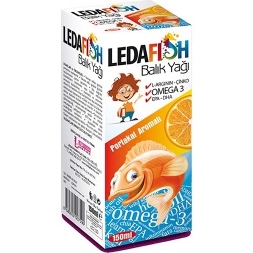 Ledafish Balık Yağı 150 Ml Portakal Aromalı