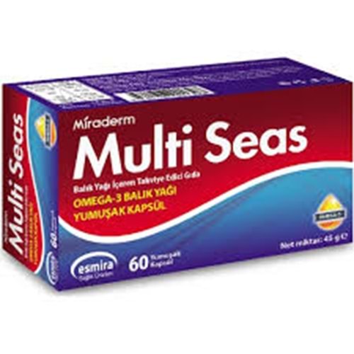 Miraderm Multi Seas Omega 3 Balık Yağı 60 Kapsül